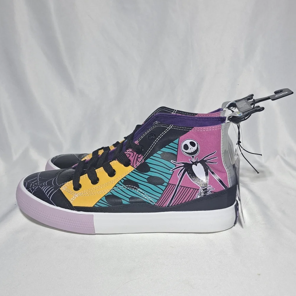 Ground Up Womens Sz 8 Disney Nightmare Before Christmas High Top Lace Up Sneaker